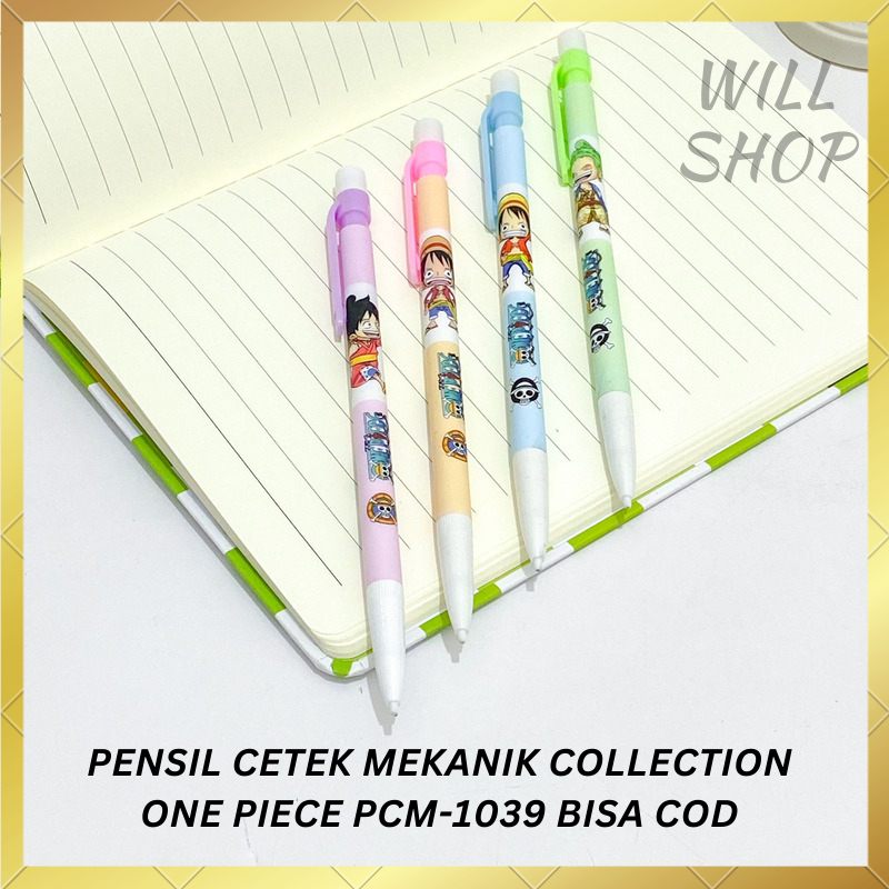 

VARIAN 4 / 8 / 12 PCS PENSIL CETEK MEKANIK COLLECTION ONE PIECE PCM-1039 / PENSIL DENGAN PENGHAPUS MOTIF TERBARU DAN UNIK / ALAT TULIS SEKOLAH KANTOR TERMURAH BISA COD