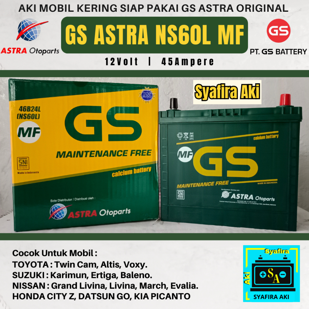 AKI MOBIL SIGRA, MOBILIO, AGYA, CALYA, XPANDER NS60L GS ASTRA ORI MF