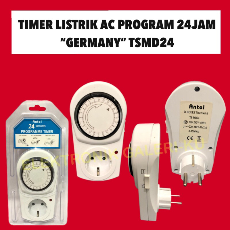 TIMER LISTRIK AC PROGRAM 24JAM GERMANY TSMD24