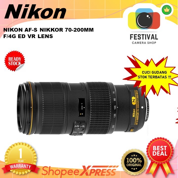 Nikon AF-S NIKKOR 70-200mm f/4G ED VR Lens / Nikon AFS 70-200mm OBRALR