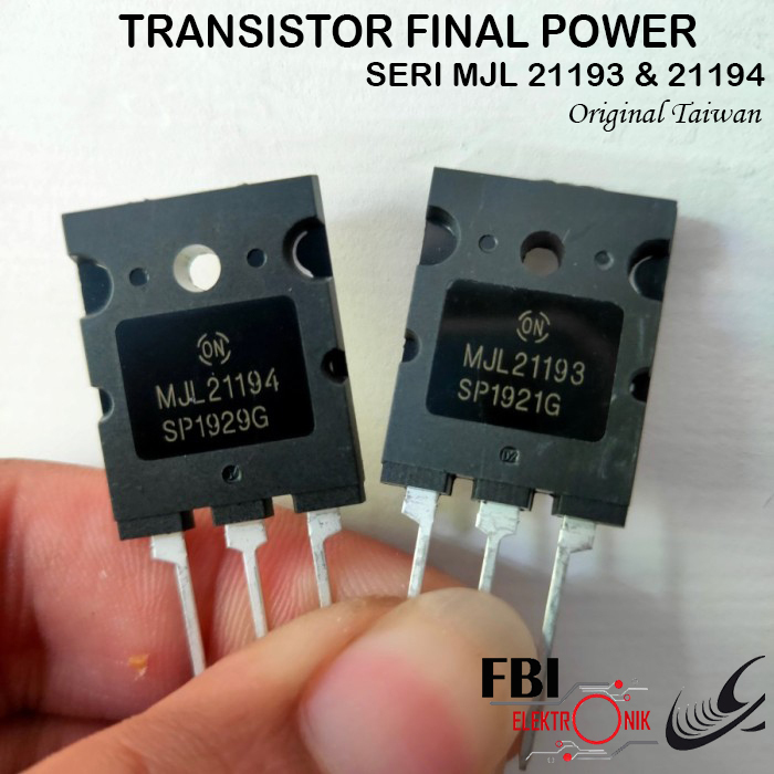 1 set Tansistor Final MJL 21193 dan 21194 TR Final MJL 21193 21194 - MJL21193 Transistor MJL21194