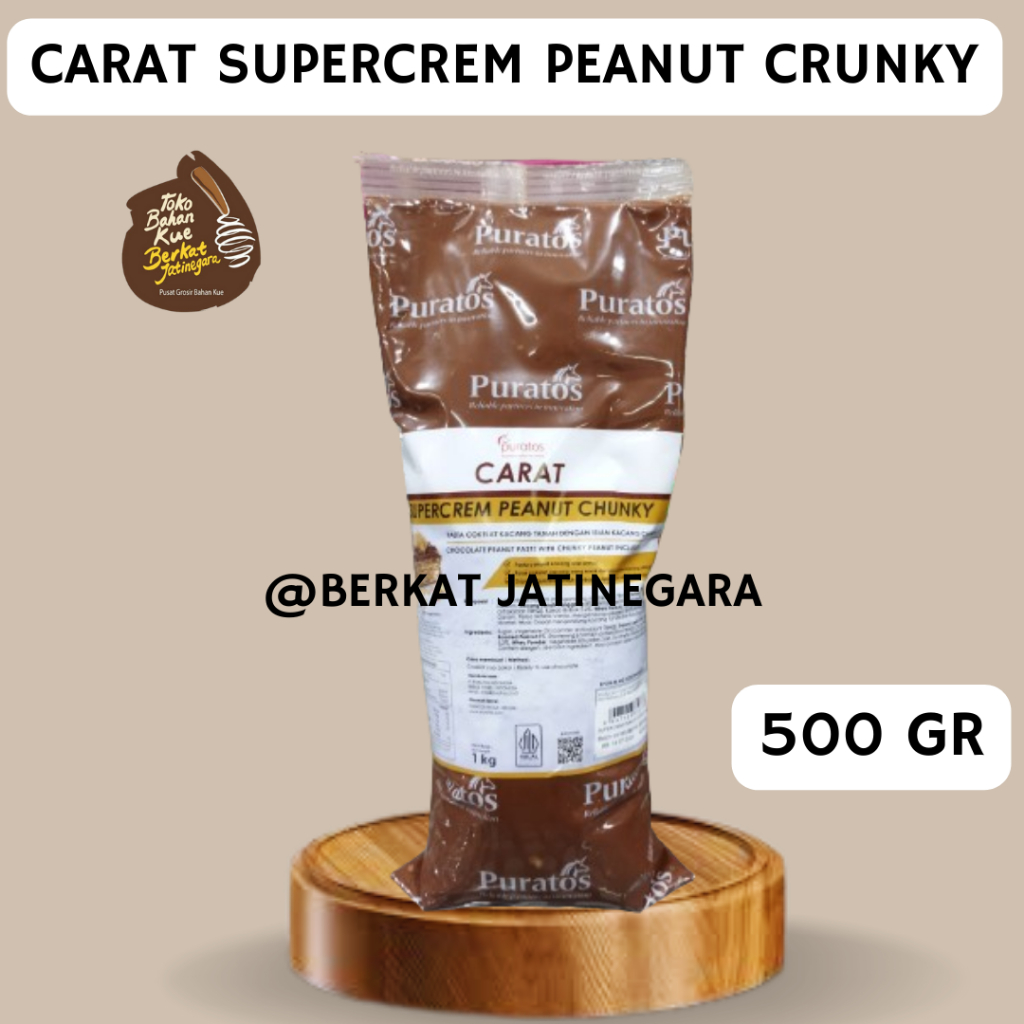 

CARAT SUPERCREM PEANUT CHUNKY 500/SELAI COKLAT/SELAI ROTI