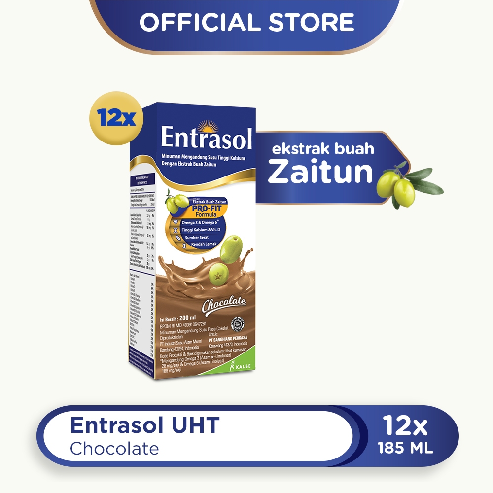 

12 PACK ENTRASOL RTD CHOCOLATE 185 ml