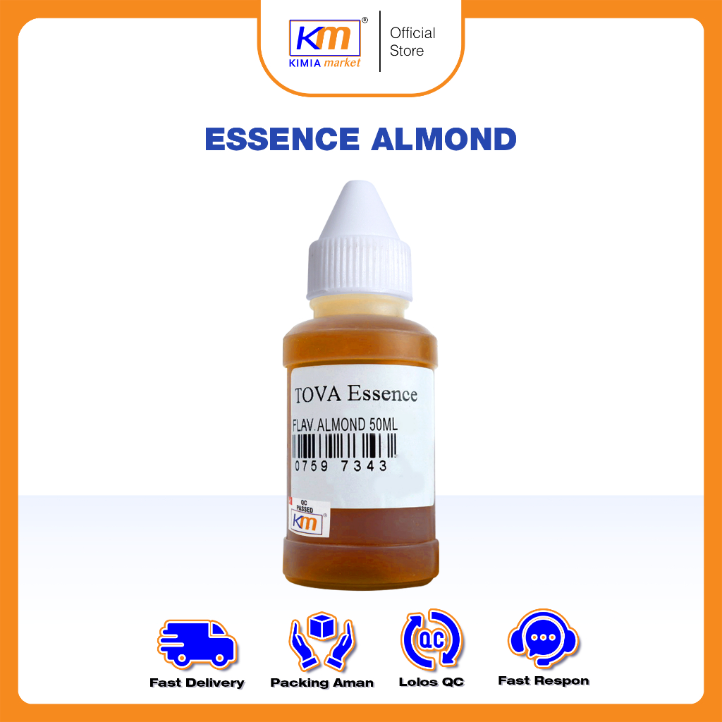 

Essence Makanan/Minuman TOVA flora Almond 50ml / Perisa Makanan / Penambah Rasa Cair / Perisa Cair Almond / Essen Almond Makanan/Minuman