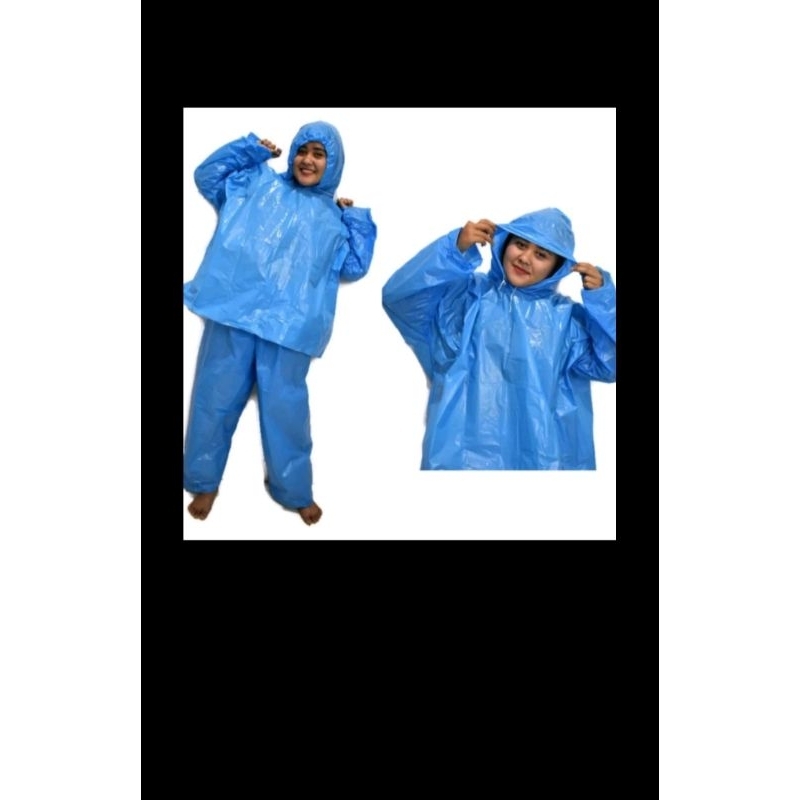 jas hujan baju + celana  jas hujan terusan "BAMBU"