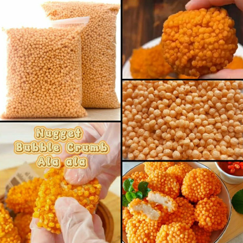 

✲Best Seller✩ ✔MURAH Cawang Emas Bubble Crumbs 250gr Kemasan Repack / Tepung Roti Nugget / Bubble Nugget P49