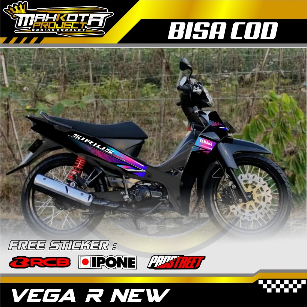 STRIPING VARIASI YAMAHA VEGA R NEW / STICKER LIST VARIASI MOTOR VEGA R NEW