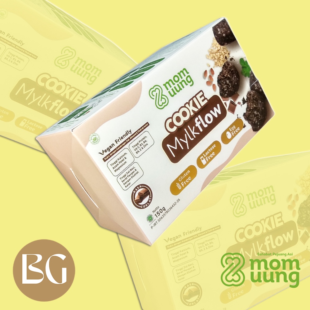 babyglam - MOM UUNG ASI Booster Cookie Mylkflow - Classic Choco - Biskuit Ibu Hamil dan Menyusui