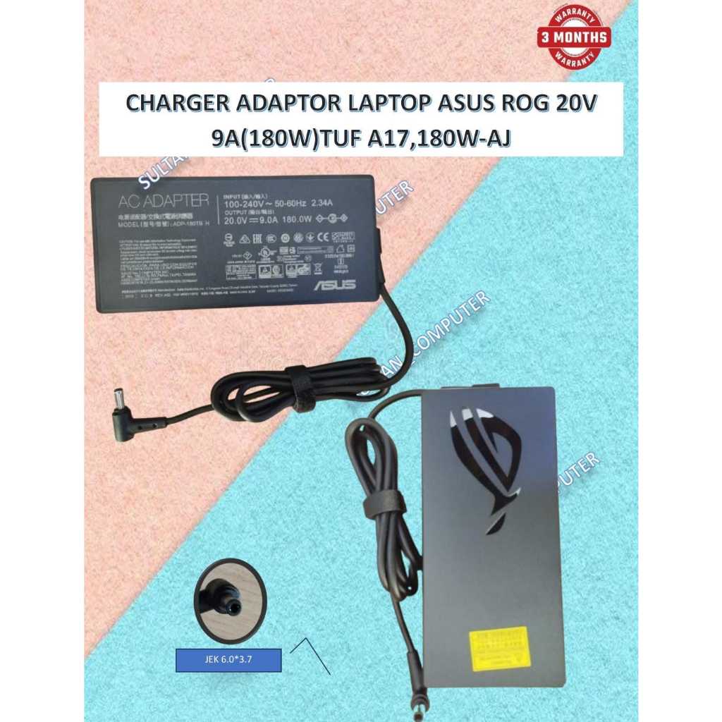 Adaptor Charger Laptop Asus ROG 20V 9A(180)TUF A17,180W-AJ