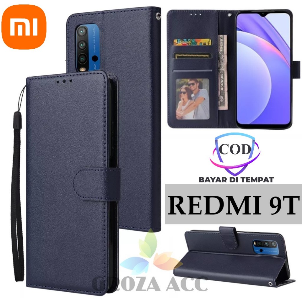 Flip Case XIAOMI REDMI 9T Case Wallet Kulit Casing Dompet Case Wallet Leather Flip Case XIAOMI REDMI