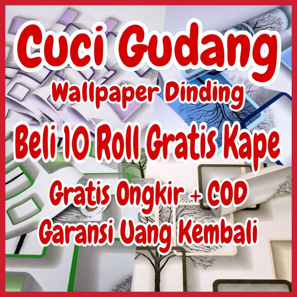 Wallpaper dinding kamar tidur wallpaper dapur wallpaper dinding 3d MOTIF KOTAK KOTAK 3D BIRU UNGU HI