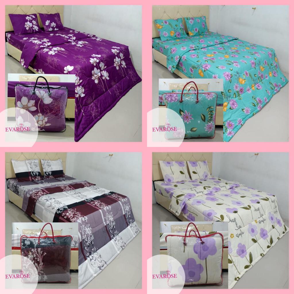BEDCOVER EVAROSE LEMBUT FULL DAKRON MOTIF KEKINIAN