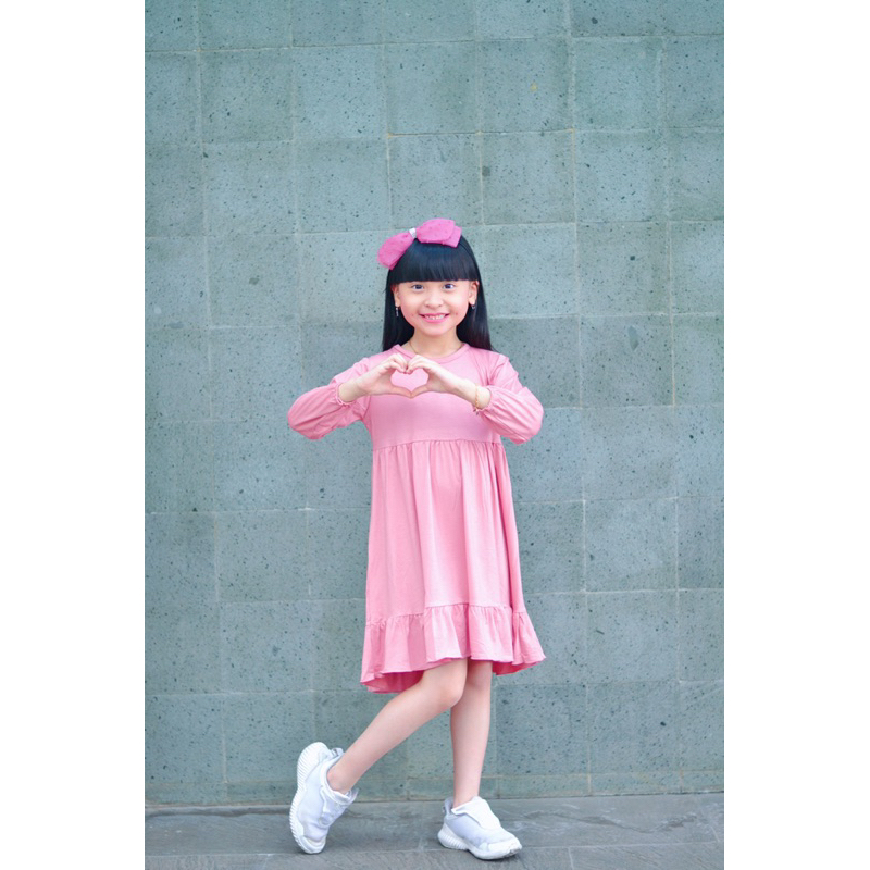 DRESS AZURA BAHAN KAOS