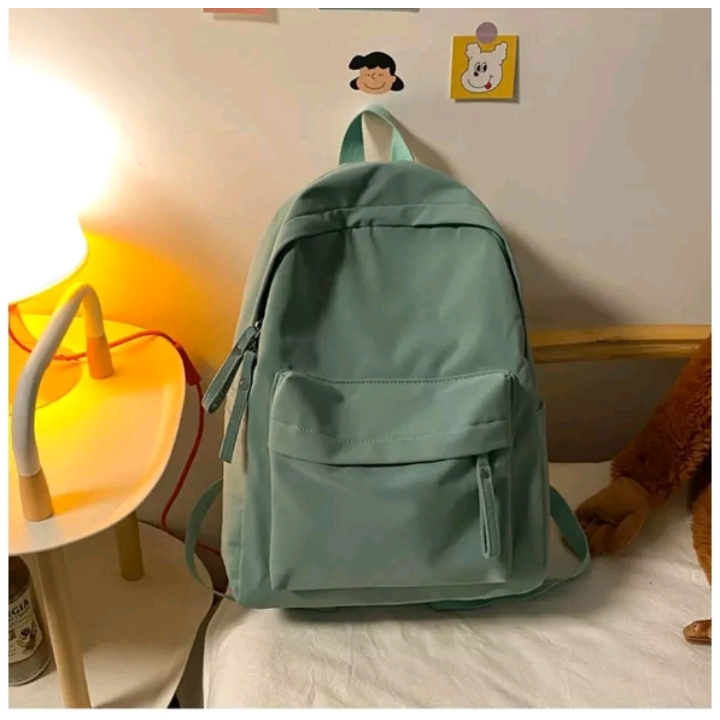 PROMO- Turun Harga  Ransel Backpack Polos Berkualitas / Tas Sekolah anak Kekinian 2024 polos hitam /