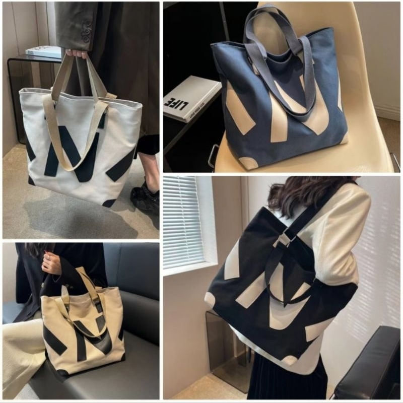 Korean 'N Trending Tote Bag / Canvas Tote Bag / Tas Fashion Korea