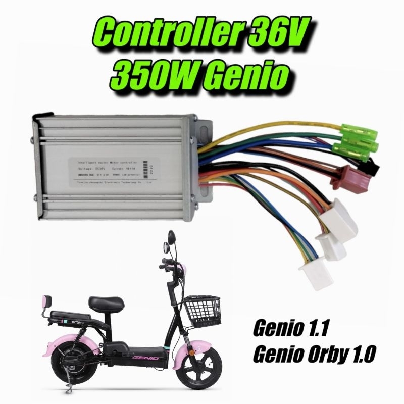 CONTROLLER ORI SEPEDA LISTRIK GENIO ORBY 1.0 & 1.1 & 2.0- 36V 350W