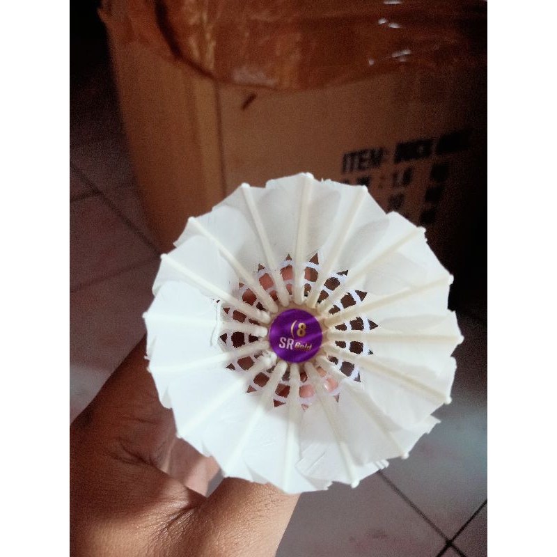 shuttlecock SR gold shuttlecock murah kualitas terbaik shuttlecock badminton