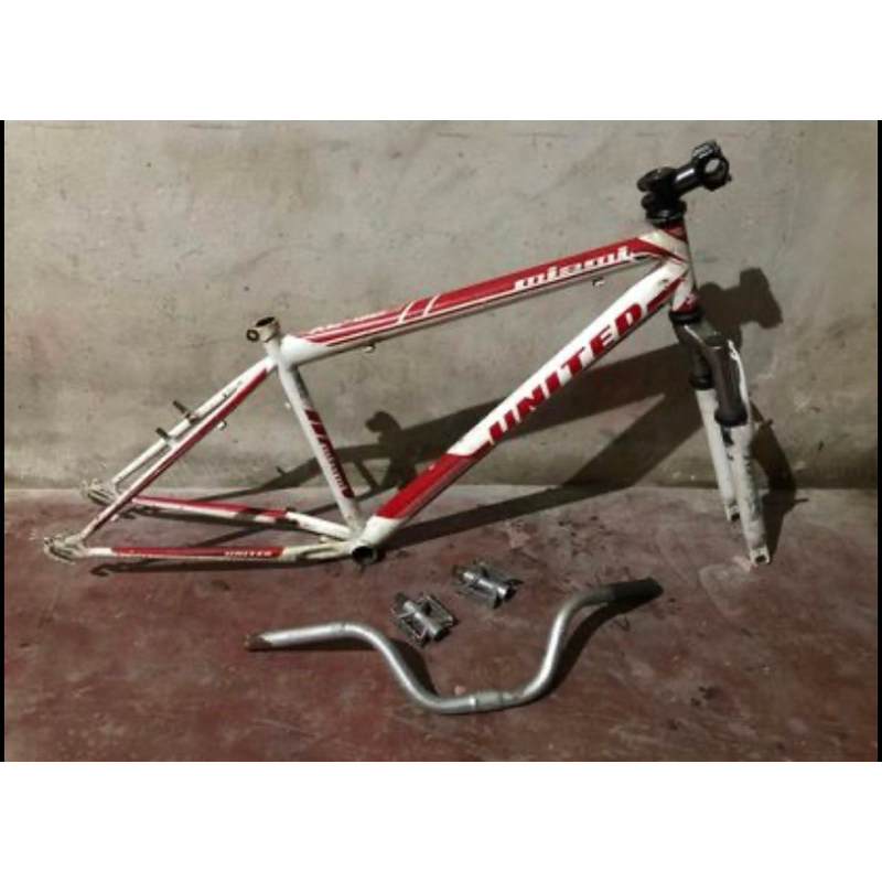 Frame + Fork Sepeda MTB UNITED 26