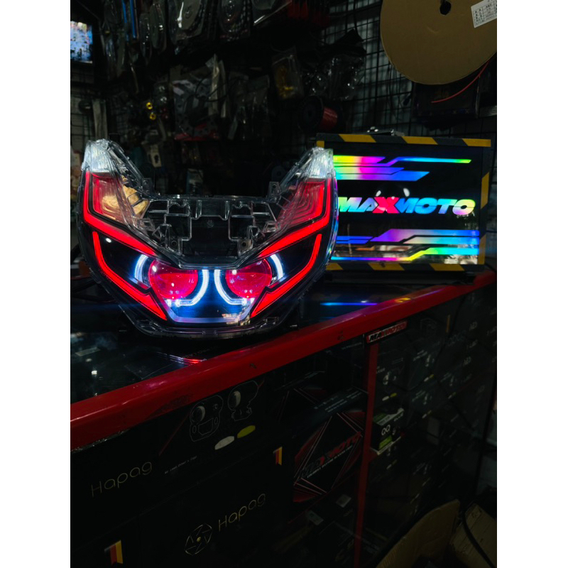 PROJECTOR BILED AES TURBO 3in PCX 160 FULLSET HEADLAMP