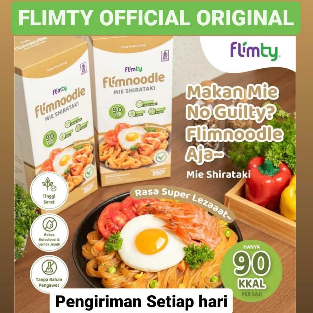 

Flimnoodle Mie Shirataki (Tanpa Proses Goreng) 1 Box (isi 5 pcs) Diet