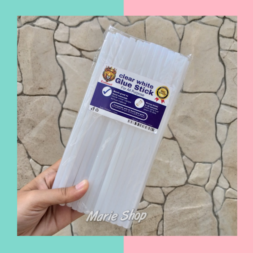 

Marie Shop ➡️‼️ 250 GR ‼️ ISI LEM TEMBAK - LEM LILIN STICK BAKAR PEREKAT KERAJINAN TANGAN MULTIFUNGSI - REFILL GLUE STICK