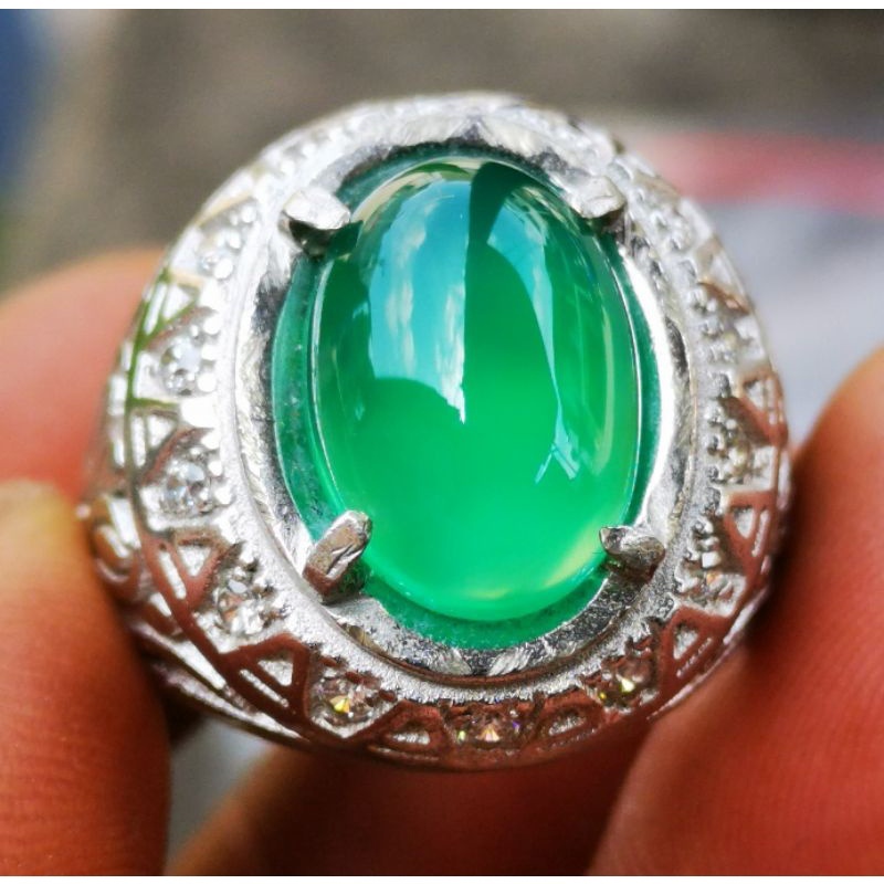 Batu akik natural hejo Garut crystal