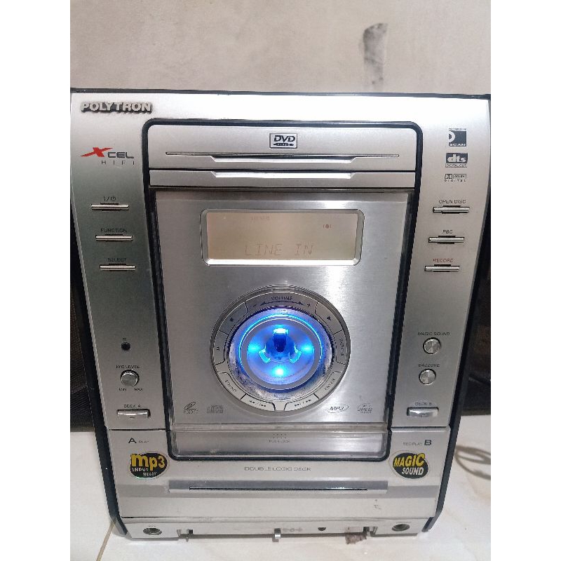 Tape Speaker Aktif Compo DVD Polytron XL 2000L XL200 L
