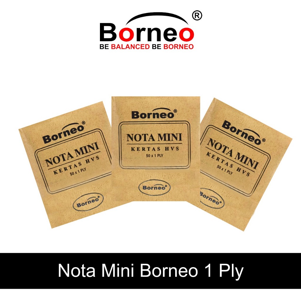

TBMO Ecer Nota Kontan Coklat Mini Borneo 1 ply NT0B0012