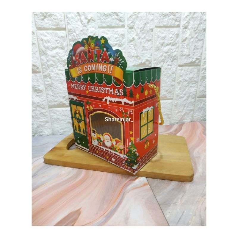 

Gable Box Merry Christmas 2 Toples Kue Kering - Dus Kotak Hampers Cookies Kue Natal