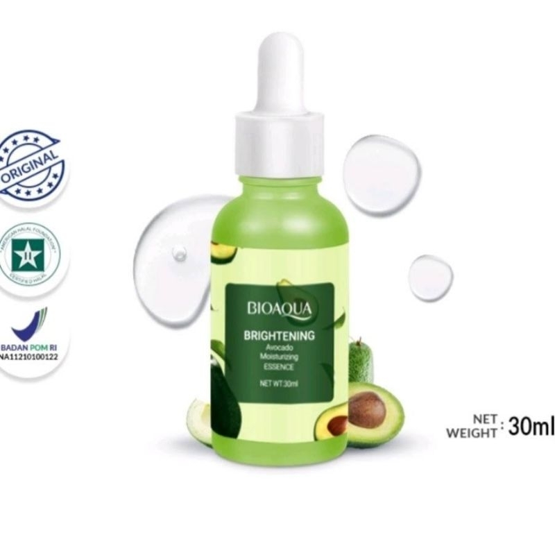 BioAqua Brightening Avocado Moisturizing Essence 30ml serum wajah 30 ml