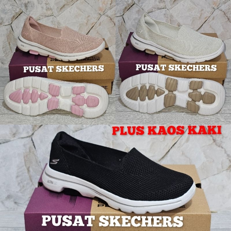 SKECHERS BLESSED/ SEPATU WANITA SKECHERS GO WALK 5 BLESSED SLIP ON