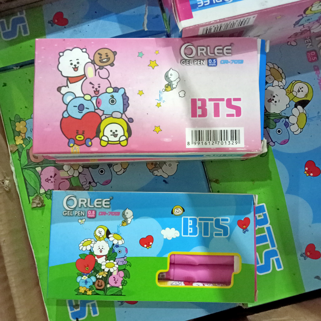 

Bolpoin Gelpen ORLEE / Bolpen Gelpen BTS / 1 LUSIN isi 12