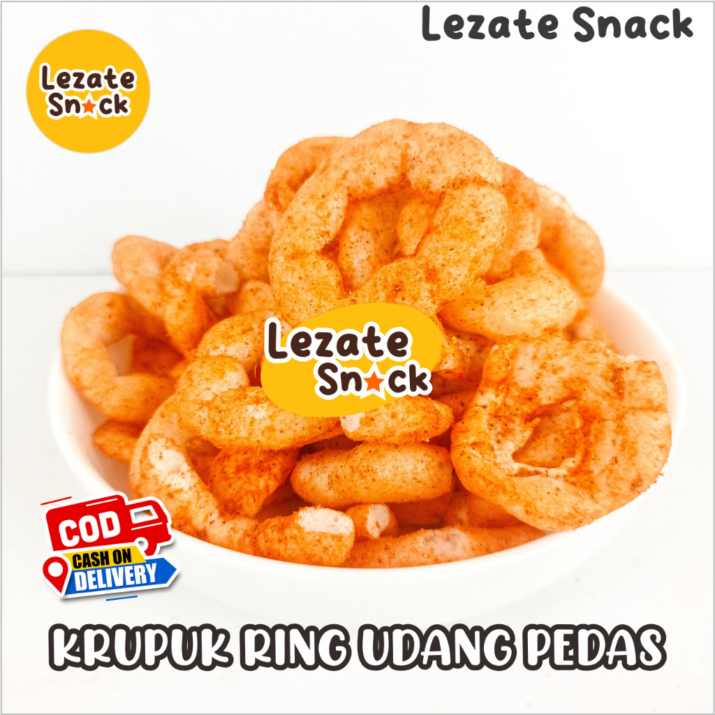 

Kerupuk Ring Udang Pedas Manis 1KG Kiloan Murah Enak Gurih / Kerupuk Slondok Udang Gurih Asin 1 BAL / Kripik Lanting Udang Selondok Bandar Lampung SEDAP