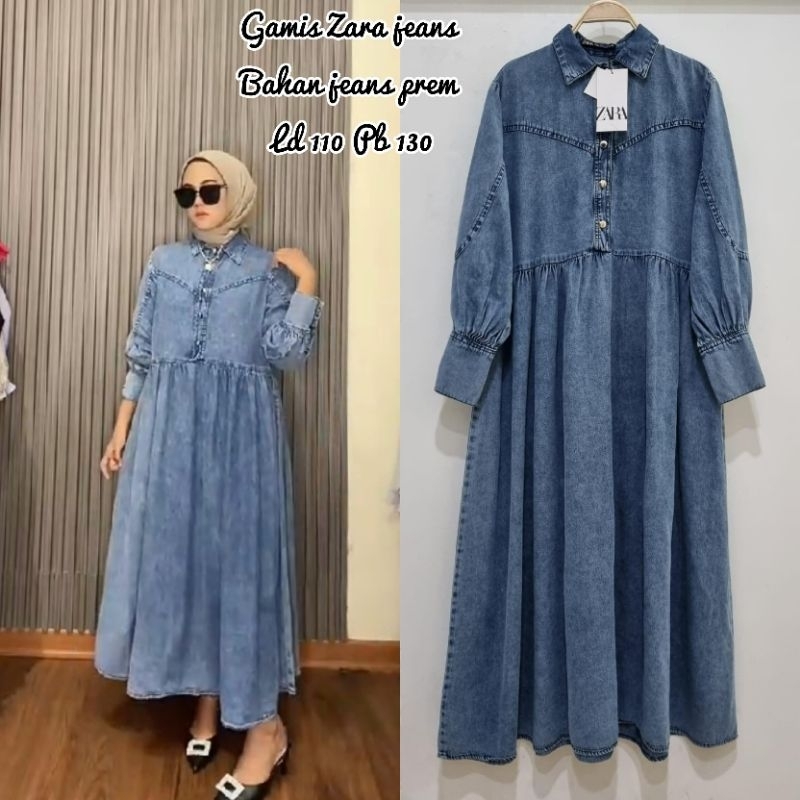 gamis jeans Zara - ls