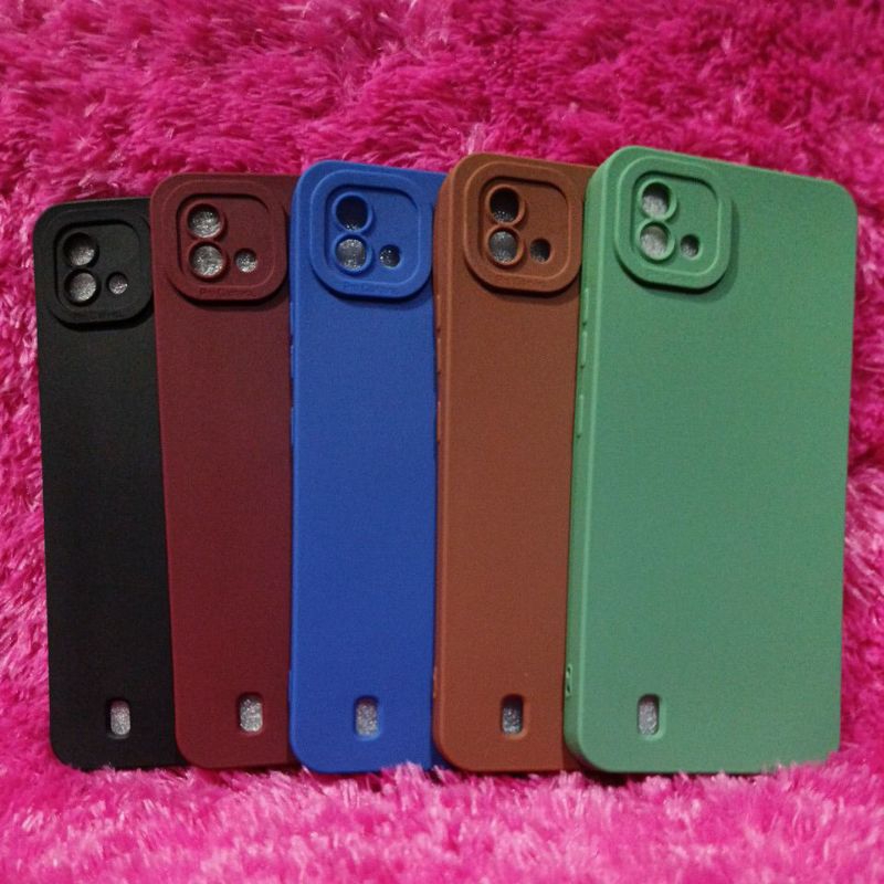 Softcase Casing REALME C11 2021/C20 Case silikon macaron pro Camera bahan full karet tahan lama
