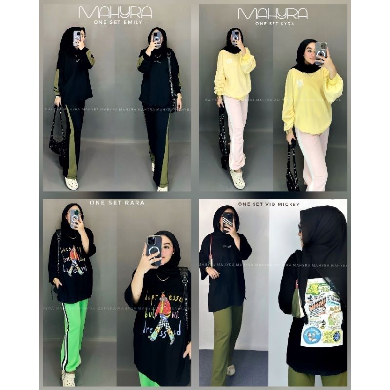 ONE SET 7/8 MAHYRA/ONE SET 7/8 KAOS/ ONE SET KAOS/ ONE SET OVERSIZE/ ONE SET OLAHRAGA