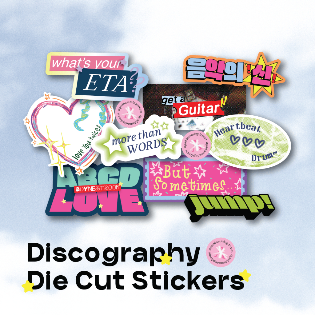 

Discography Die Cut Stickers | by Goddamn Daydream