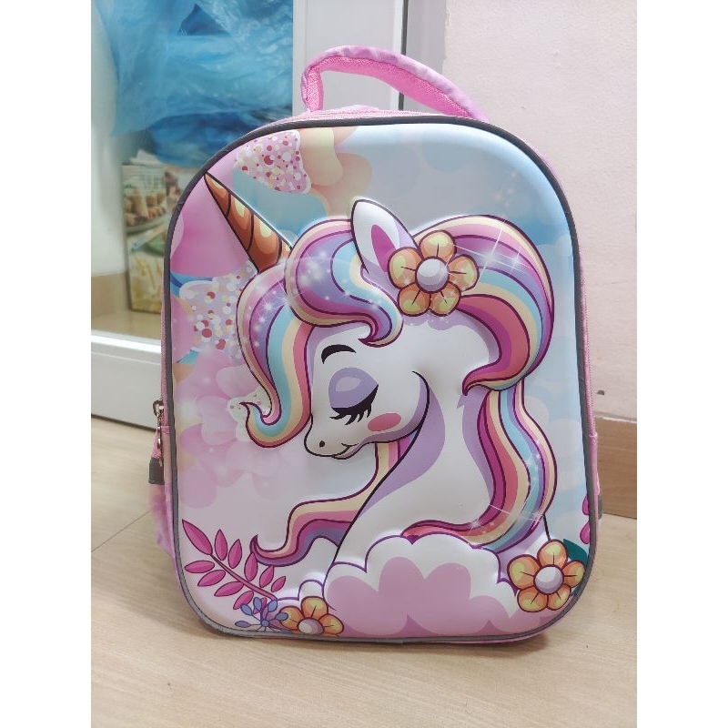 TAS ANAK TK TIMBUL IMPORT PREMIUM ORIGINAL HSD UNICORN BUNGA