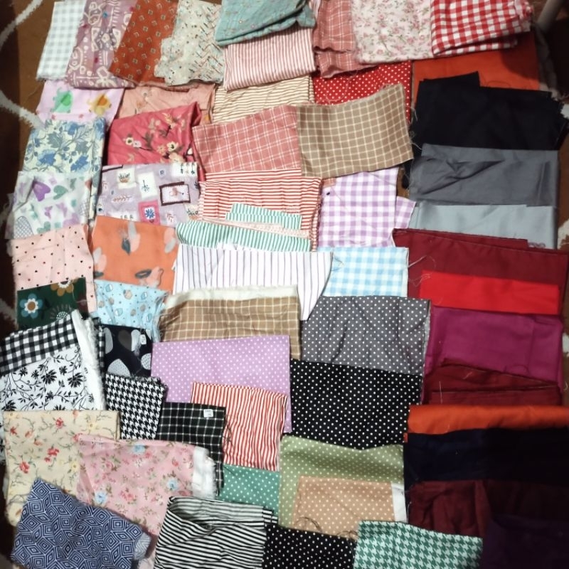 New - Kain Perca Kiloan Katun Jepang