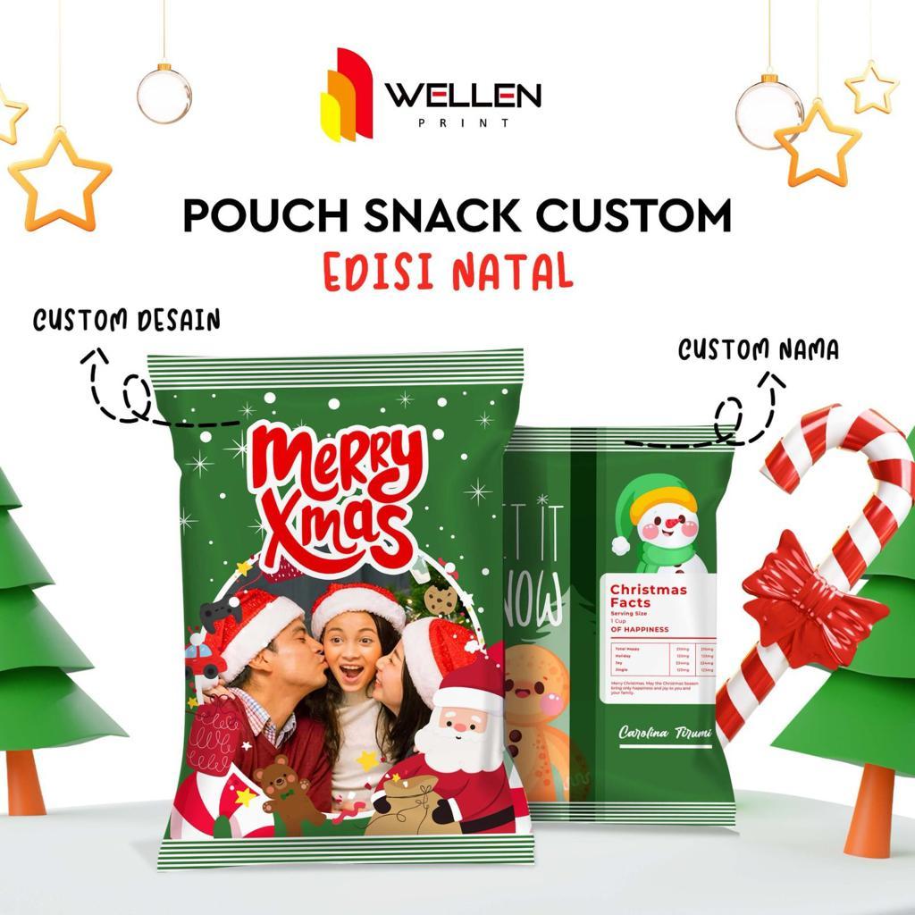 

WELLEN PRINT - Cetak Pouch Snack Edisi Natal Custom / Goodie Bag Hampers Christmas / Souvenir Kado Jumbo Xmas