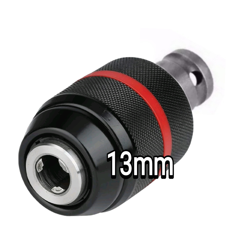 ADAPTER IMPACT WRENCH 1/2 INCH + KEPALA BOR KEYLESS 10MM 13MM 16MM