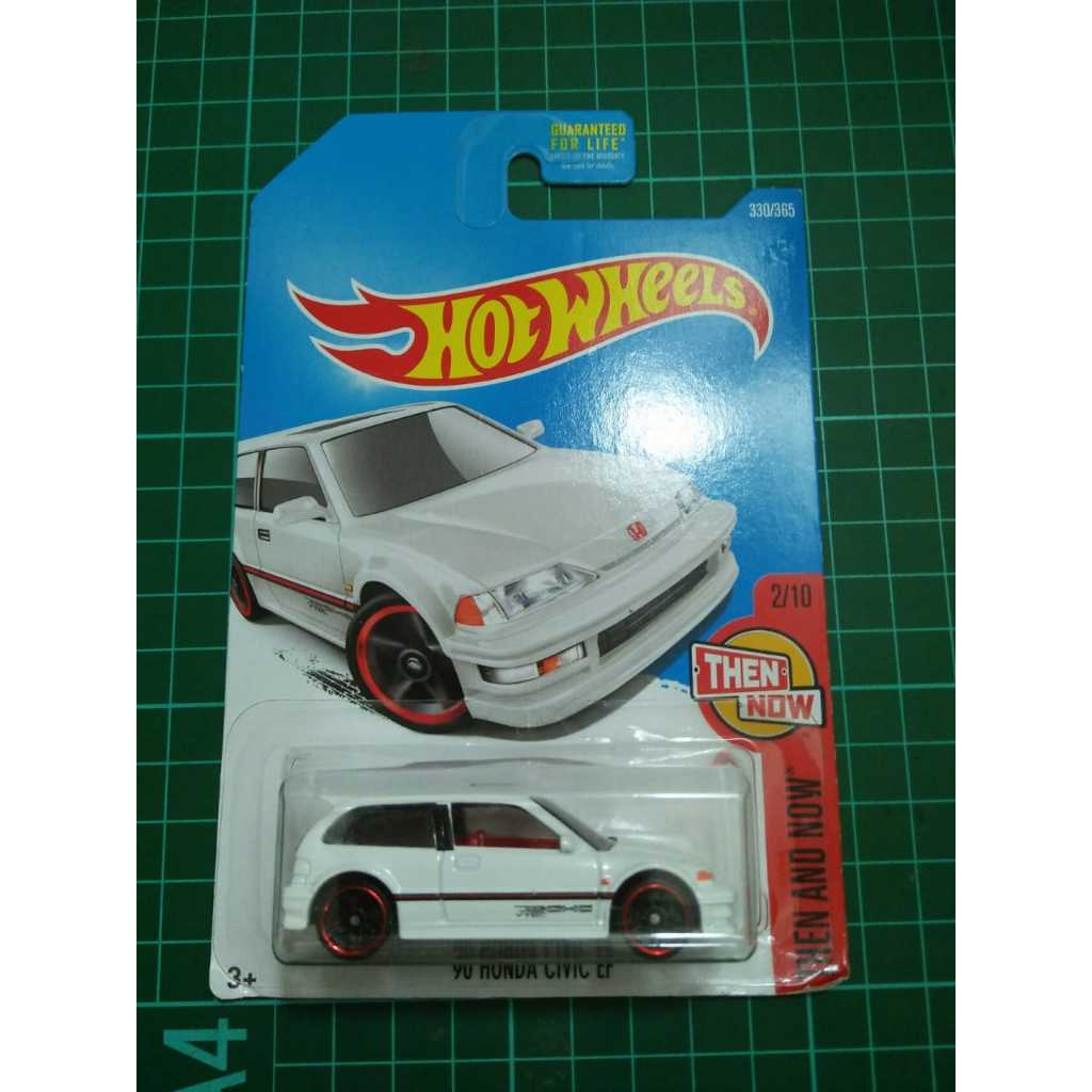 hot wheels 90 honda civic ef putih