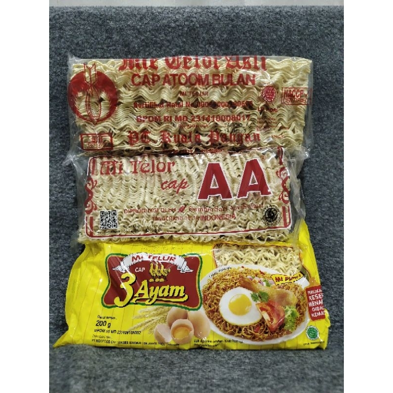 

Mie Telor Cap Atom Bulan / Mie Telur Cap AA / Mie Cap Atoom 200gr