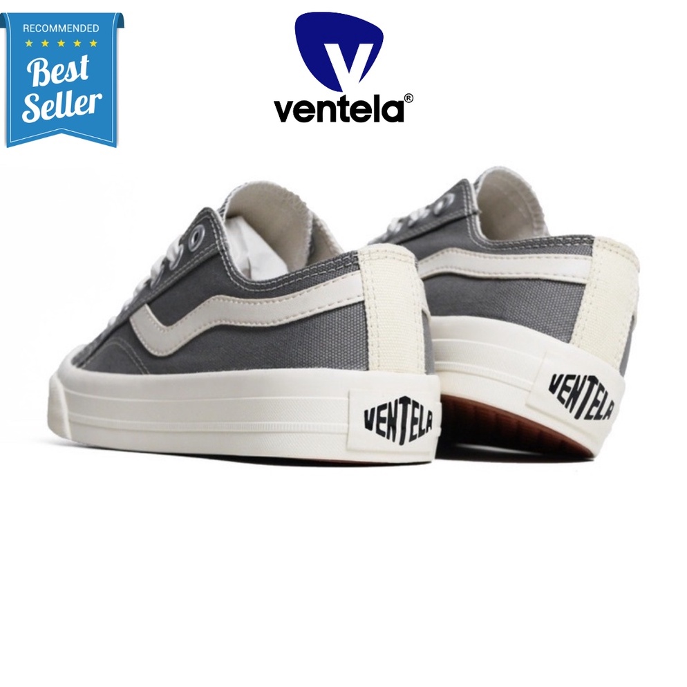 ready.. Ventela New Public Low Black Natural White Sepatu Ventella Bisa Nyala Reborn reflective grey