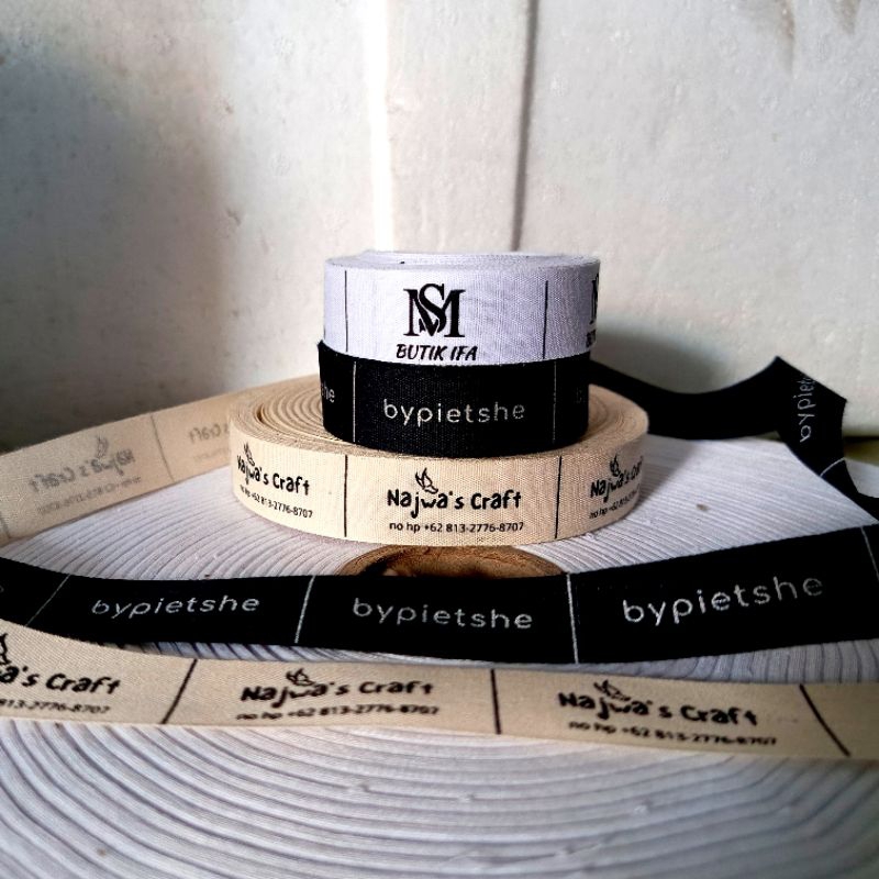 

Label Baju | Label Nama | Label damask subtitute | Label katun 2X5 cm