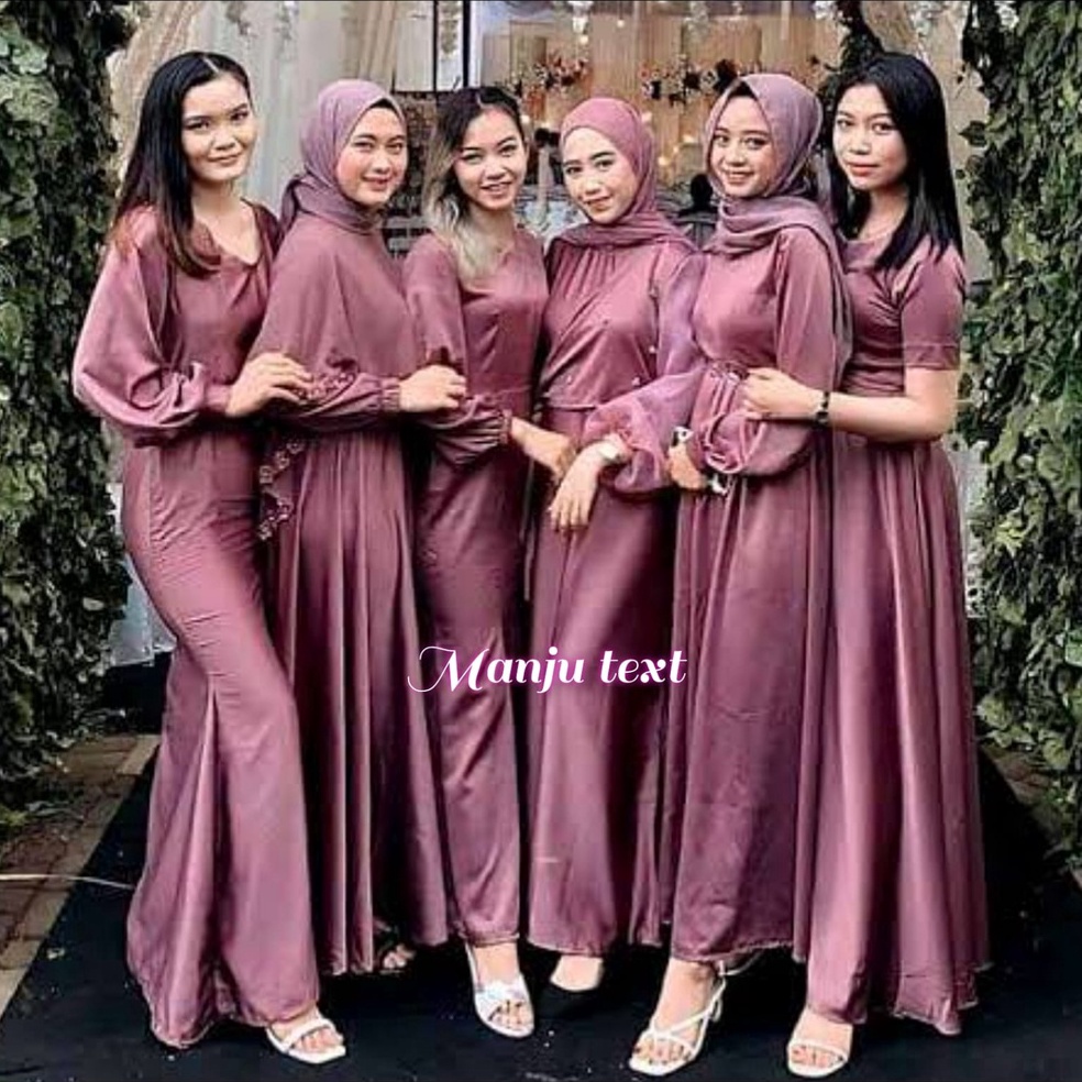 Harga Bersahabat.. Paket Seragaman Bridesmaid khusus satin  / Baju Nikah / Baju Wisuda/ Seragaman Ke