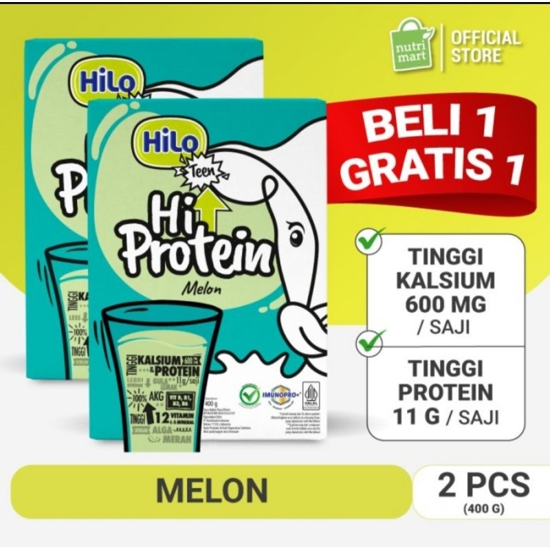 

hilo teen HI protein melon 400gr .. dapat 2 pcs .. ekp diatas bulan april 2025 .. dikirim dihari yang sama tidak perlu nunggu lama lagi lngsung dikirim