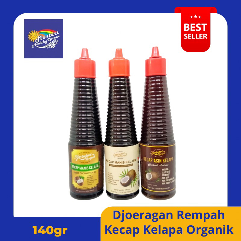 

Kecap Manis & Kecap Asin Gluten Free (Non kedelai) 140ml - Djoeragan Rempah