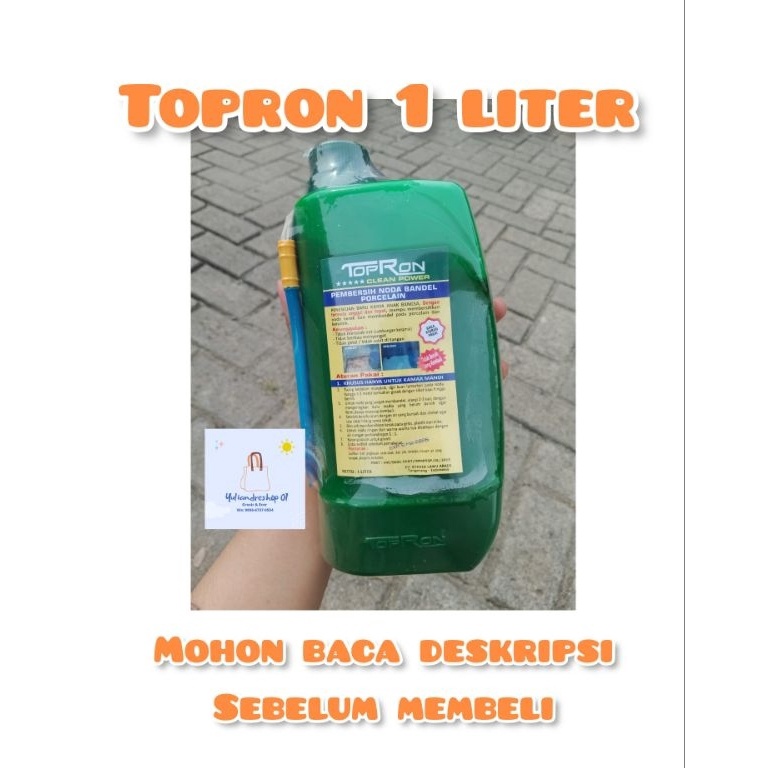 Terlaris.. toppron clean pembersih kerak kamar mandi dan panci topron original