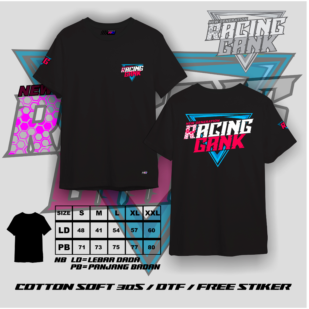 NEW KAOS DISTRO PRIA RACING TERBARU BAYAR DI TEMPAT / KAOS OBLONG RACING MURAH / KAOS BIG SIZE PRIA 
